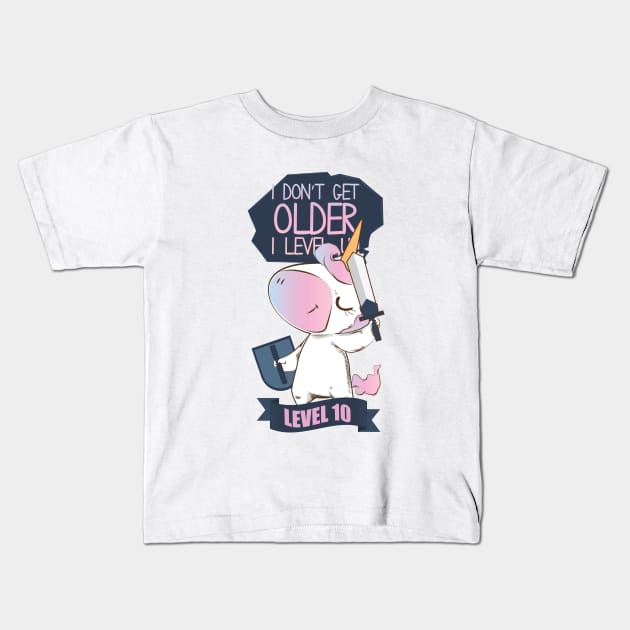 Birthday Level Up Kids T-Shirt by avshirtnation